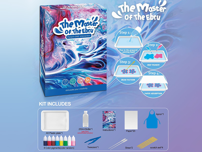 Water Drawing Set(8 Color Pigments)