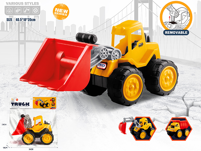 Slide Bulldozer Engineering Truck