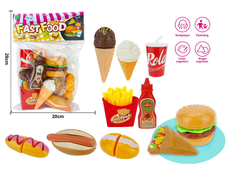 Cutting Fast Food Toy