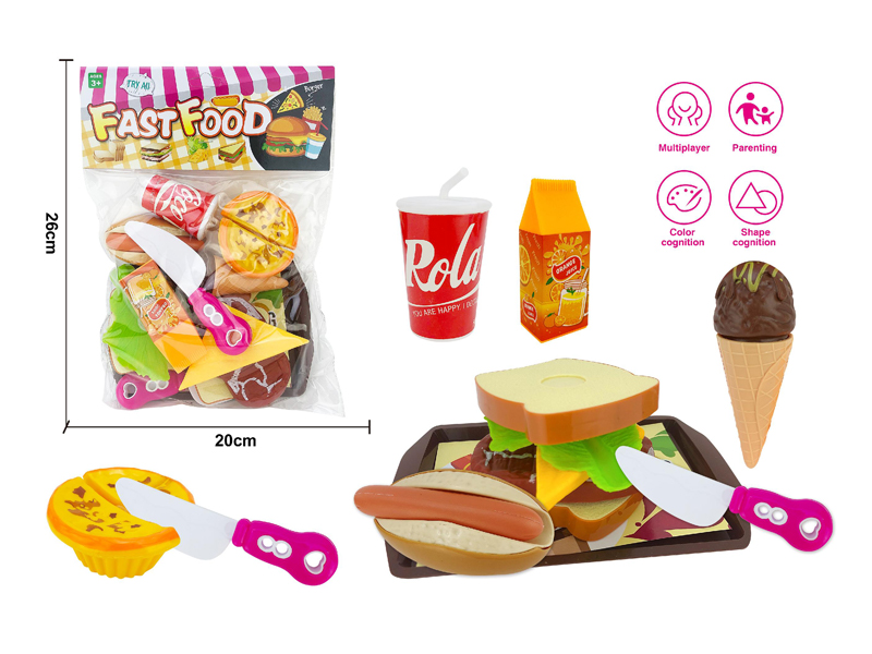Cutting Fast Food Toy