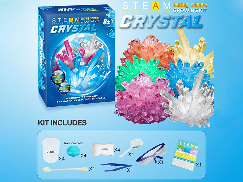 Scientific Experiment Crystal Growing Kit(4 Seed Crystal)