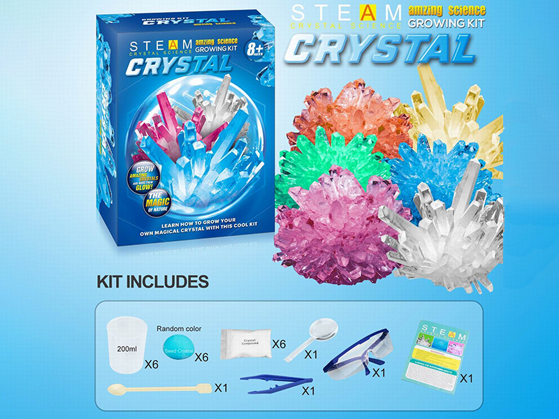 Scientific Experiment Crystal Growing Kit(6 Seed Crystal)