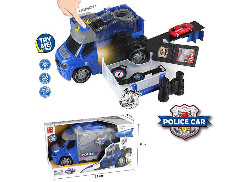 Police Theme Storage Car 17pcs