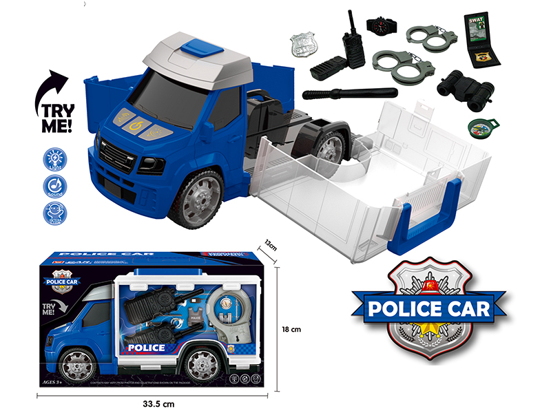 Police Theme Storage Car 14pcs