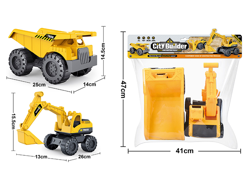 Extra Large Slide Excavator+Extra Large Slide  Goods Train