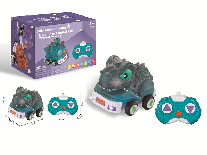 2.4G Remote Control Soft Glue Dinosaur Car