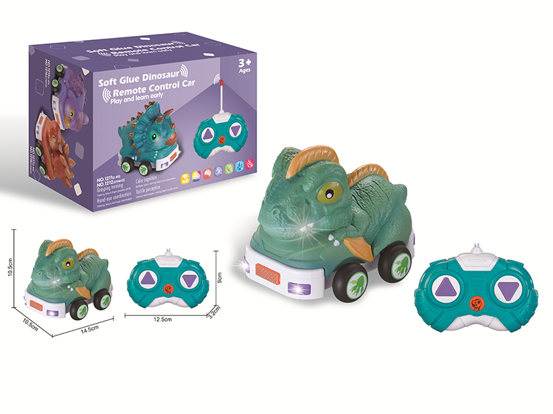 2.4G Remote Control Soft Glue Dinosaur Car