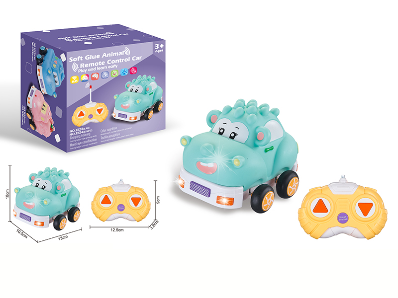 2.4G Remote Control Soft Glue Cartoon Animals Car(With Light And Music)