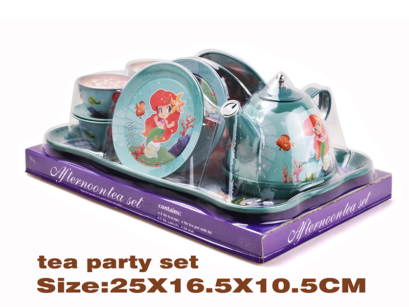 Mermaid Tinplate Tea Set 18PCS