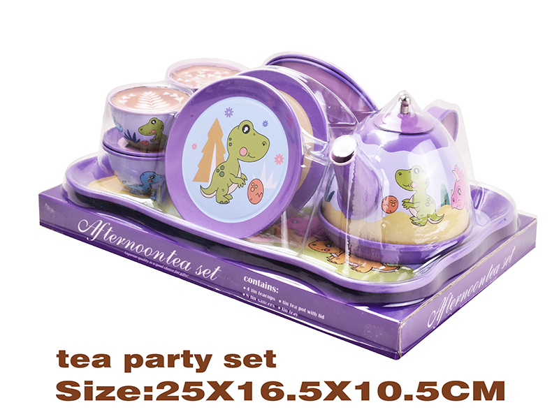 Dinosaur Tinplate Tea Set 18PCS