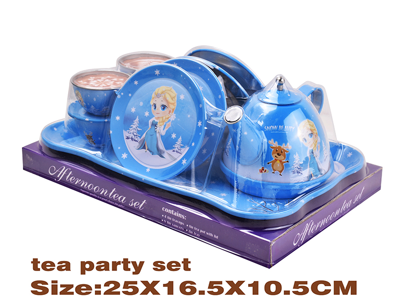 Frozen Tinplate Tea Set 18PCS