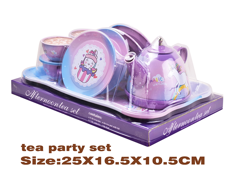 Unicorn Tinplate Tea Set 18PCS