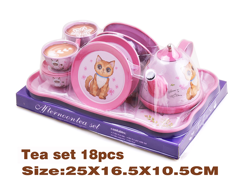 Tinplate Tea Set 18PCS