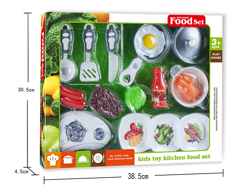 Kitchen Toys Vegetables Food Tableware Set
