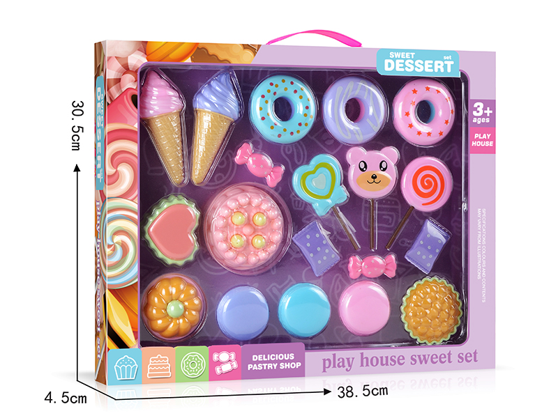Birthday Cake Ice Cream Dessert Candy Toys Set
