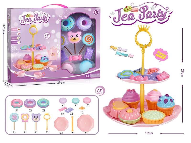 Dessert Pastry Tower Toys 14pcs