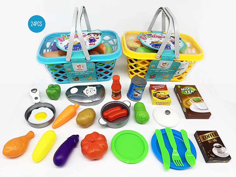 Tableware Vegetable And Food Hand Basket Set 24pcs
