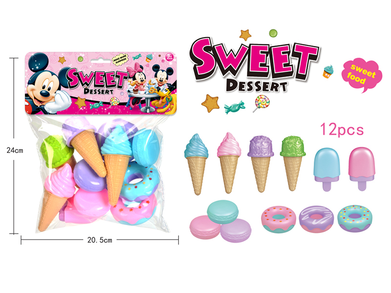 Donut Ice Cream Dessert Toys Set 12pcs