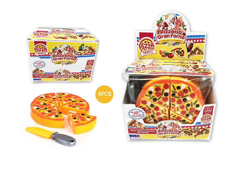 Simulation Pizza Cutting Toys 6pcs