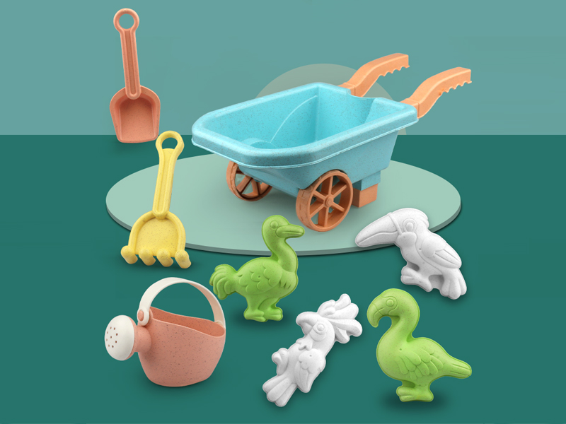 8Pcs Beach Cart Set