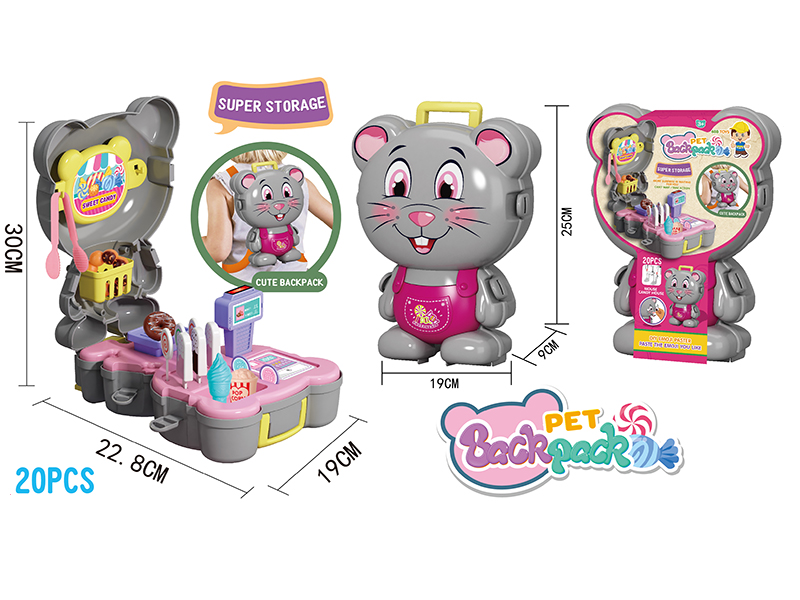 Pet Backpack Mouse Candy House