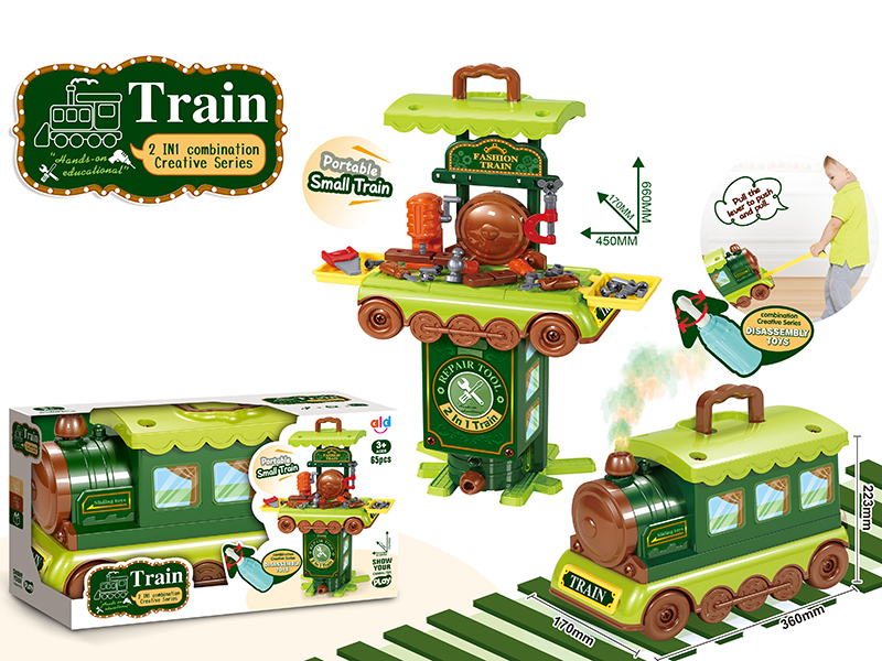 DIY Disassembly Toys Transformation Train Tool  Set