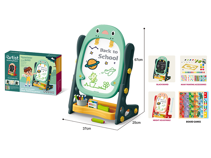 Penguin Vertical Magnetic Drawing Board(Green)