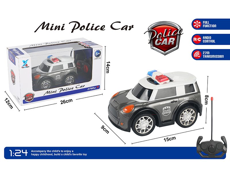 1:24 Q Series 4 Channel Remote Control Police Car