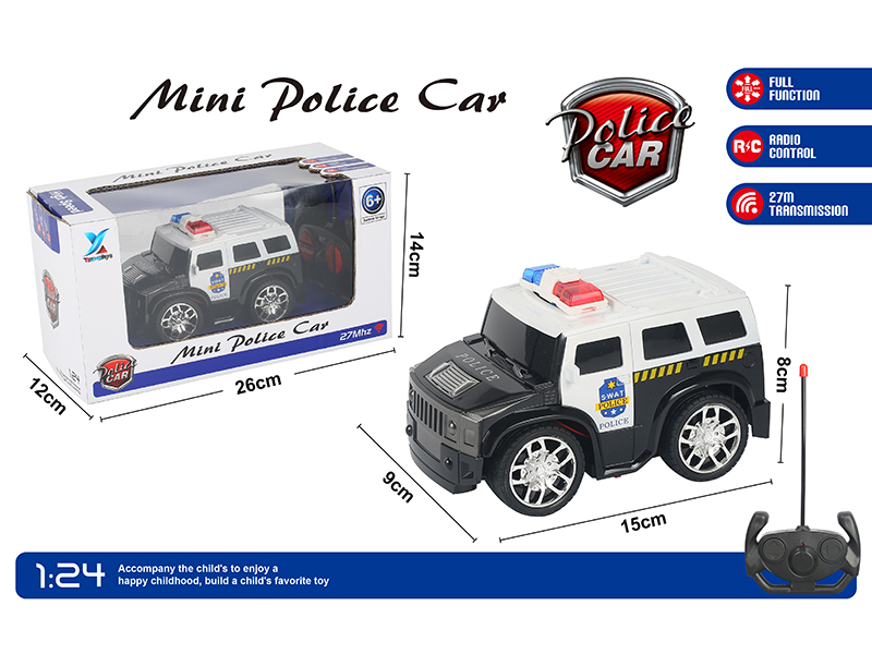 1:24 Q Series 4 Channel Remote Control Police Car