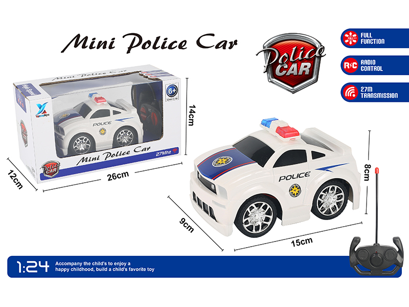 1:24 Q Series 4 Channel Remote Control Police Car