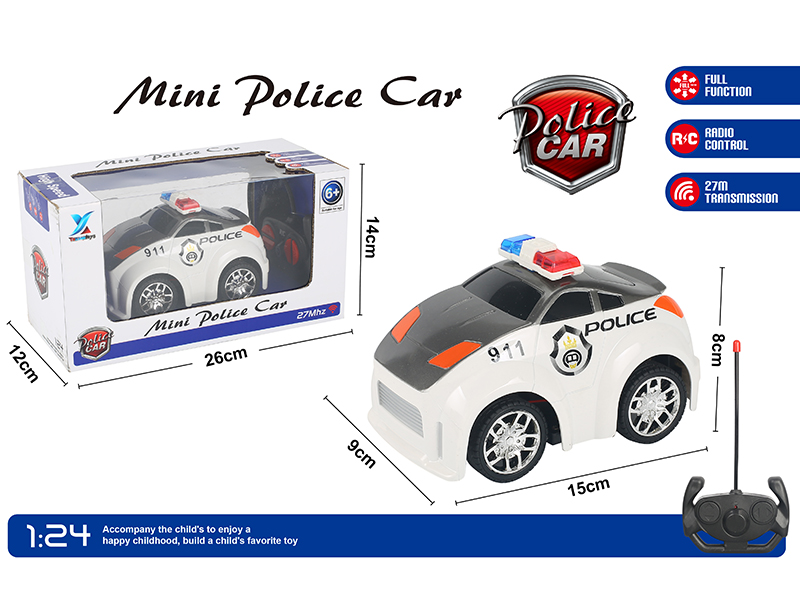 1:24 Q Series 4 Channel Remote Control Police Car