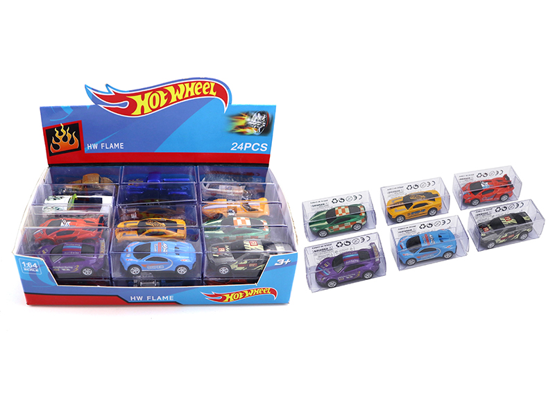 24PCS Alloy Slide Sports Car