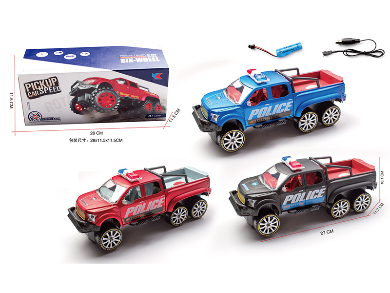 1:16 B/O Go And Bump Six Wheel Ford Pickup Car With Light And Music