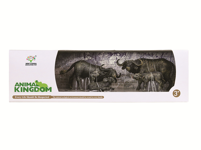 Buffalo Animal Models 4pcs