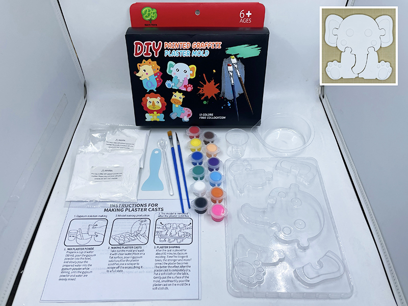 Creative Puzzle Plaster Mold DIY Coloured Drawing