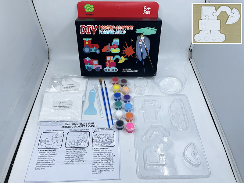 Creative Puzzle Plaster Mold DIY Coloured Drawing