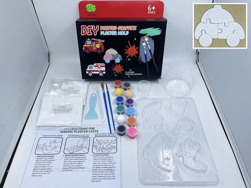 Creative Puzzle Plaster Mold DIY Coloured Drawing