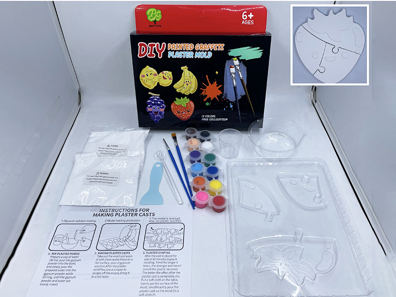 Creative Puzzle Plaster Mold DIY Coloured Drawing