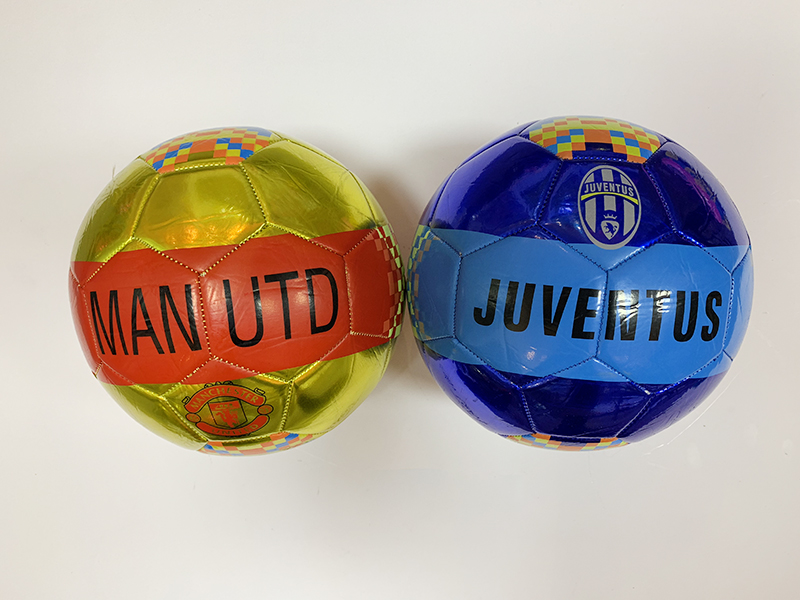 Metal Color Leather Football (Team Logo)