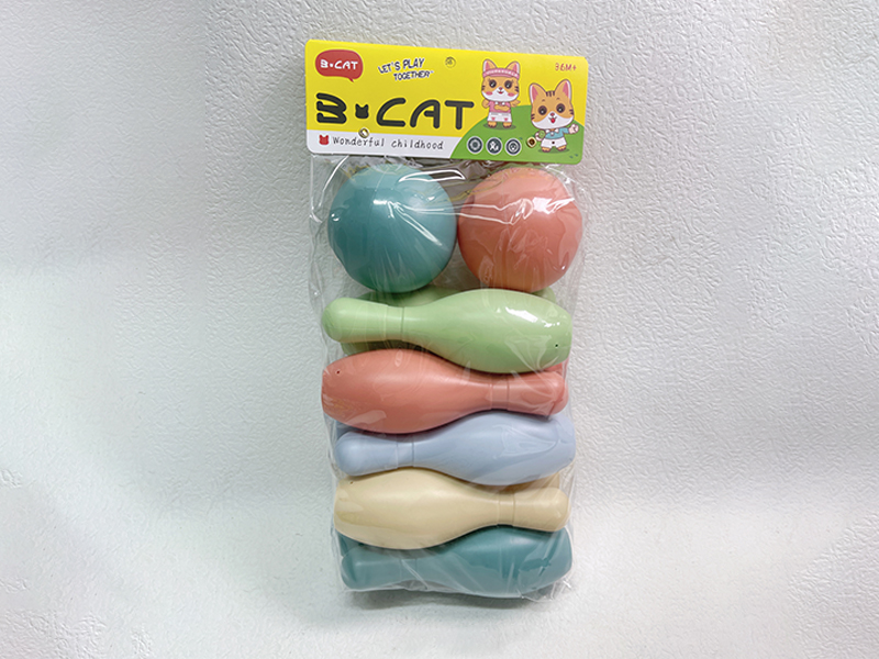 Bowling Set (10 Bowling Balls+2 Round Balls)