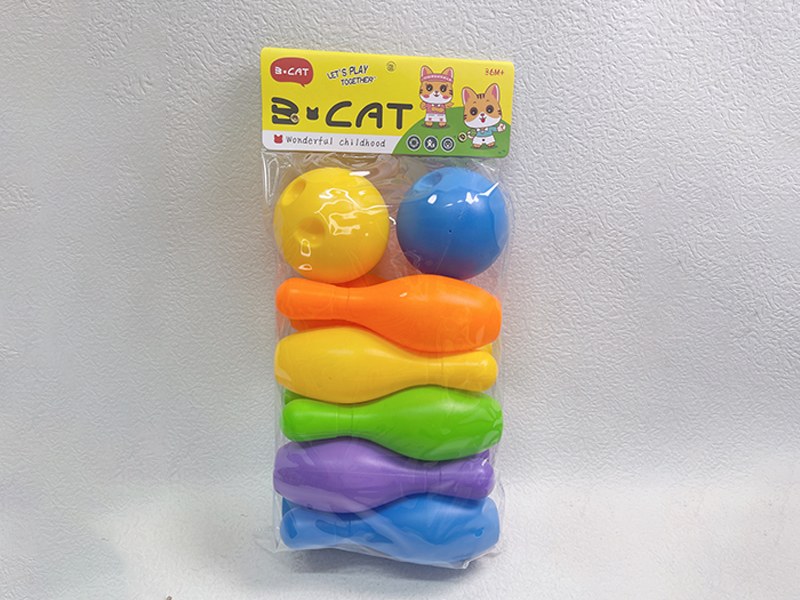 Bowling Set (10 Bowling Balls+2 Round Balls)