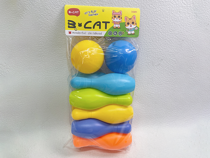 Bowling Set (10 Bowling Balls+2 Round Balls)