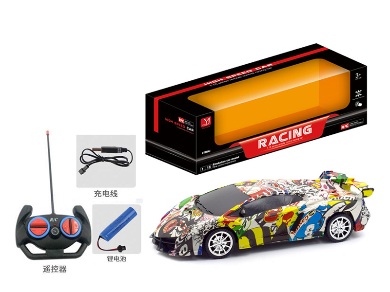 1:18 4-Channel Remote Control Car(Graffiti)