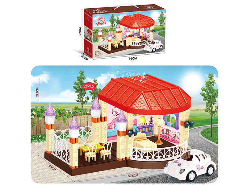DIY Scene Villa With Music 52pcs