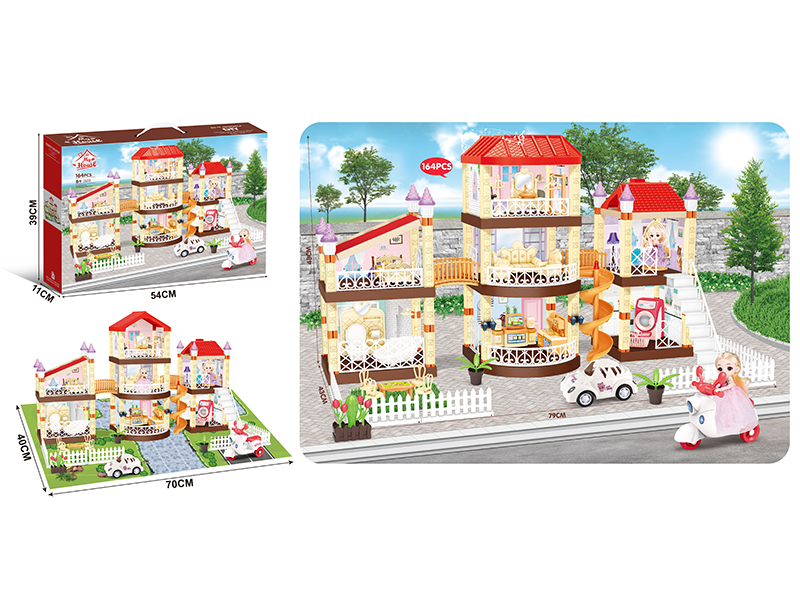 DIY Scene Villa With Music 164pcs