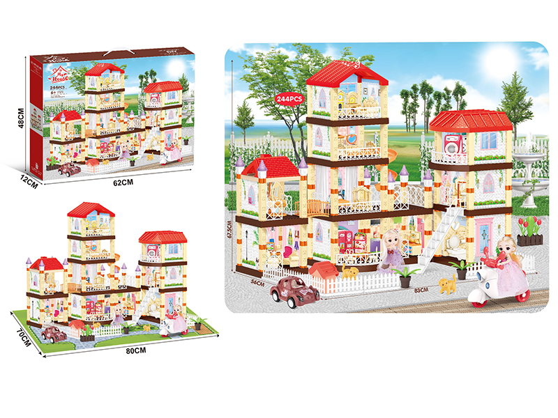 DIY Scene Villa With Music 244pcs