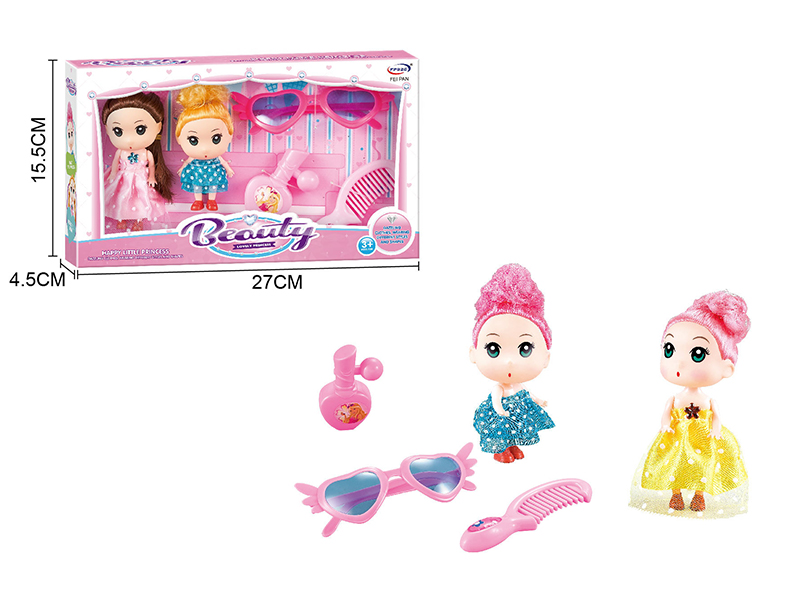 Doll With Adornment Toys Set