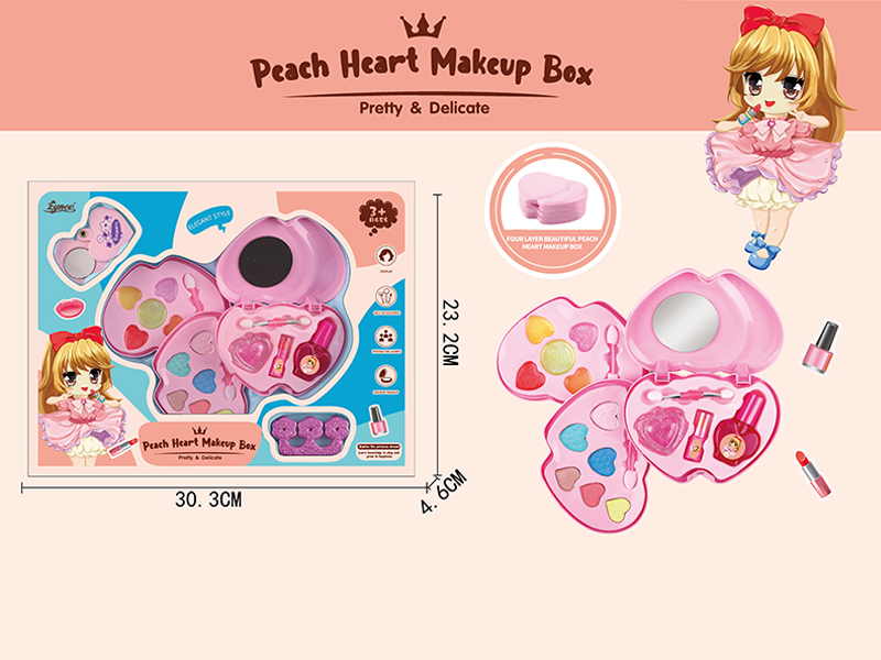 Peach Heart Beauty Makeup Box
