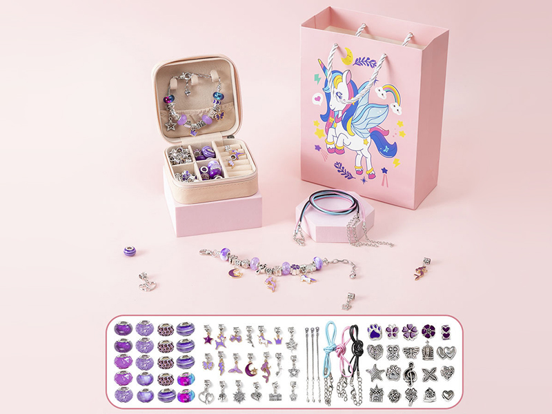 Unicorn Purple DIY Bracelet Set (66PCS)