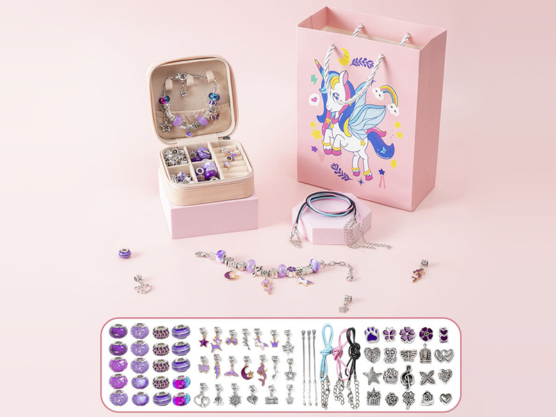 Unicorn Purple DIY Bracelet Set (34PCS)